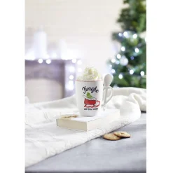 Gifi Mug de Noël en céramique avec préparation chocolat| Vaisselle Et Accessoires De Table