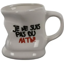 Gifi Mug déformé avec message humoristique en céramique| Vaisselle Et Accessoires De Table