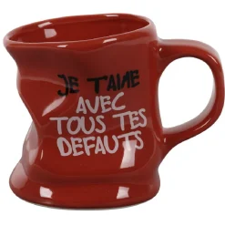 Gifi Mug déformé avec message humoristique en céramique| Vaisselle Et Accessoires De Table
