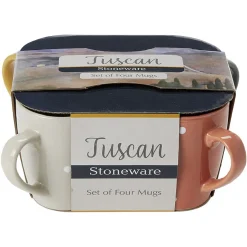 Gifi Mug en céramique déco pois coloré x4| Vaisselle Et Accessoires De Table