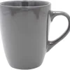 Gifi Mug en faïence 31 cl uni gris brillant| Vaisselle Et Accessoires De Table