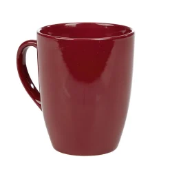 Gifi Mug en faïence 31 cl uni rouge brillant| Vaisselle Et Accessoires De Table