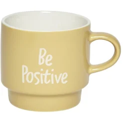Gifi Mug en faïence avec support en métal x4| Vaisselle Et Accessoires De Table