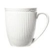 Vaisselle Et Accessoires De Table<Gifi Mug en porcelaine Colombe blanc strié 330ml H10,5cm