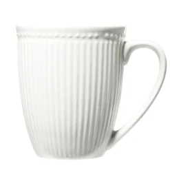 Vaisselle Et Accessoires De Table<Gifi Mug en porcelaine Colombe blanc strié 330ml H10,5cm
