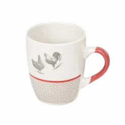 Gifi Mug en porcelaine esprit campagne motif poule 33 cl| Vaisselle Et Accessoires De Table