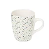 Gifi Mug en porcelaine motif triangle multicolore 33 cl| Vaisselle Et Accessoires De Table