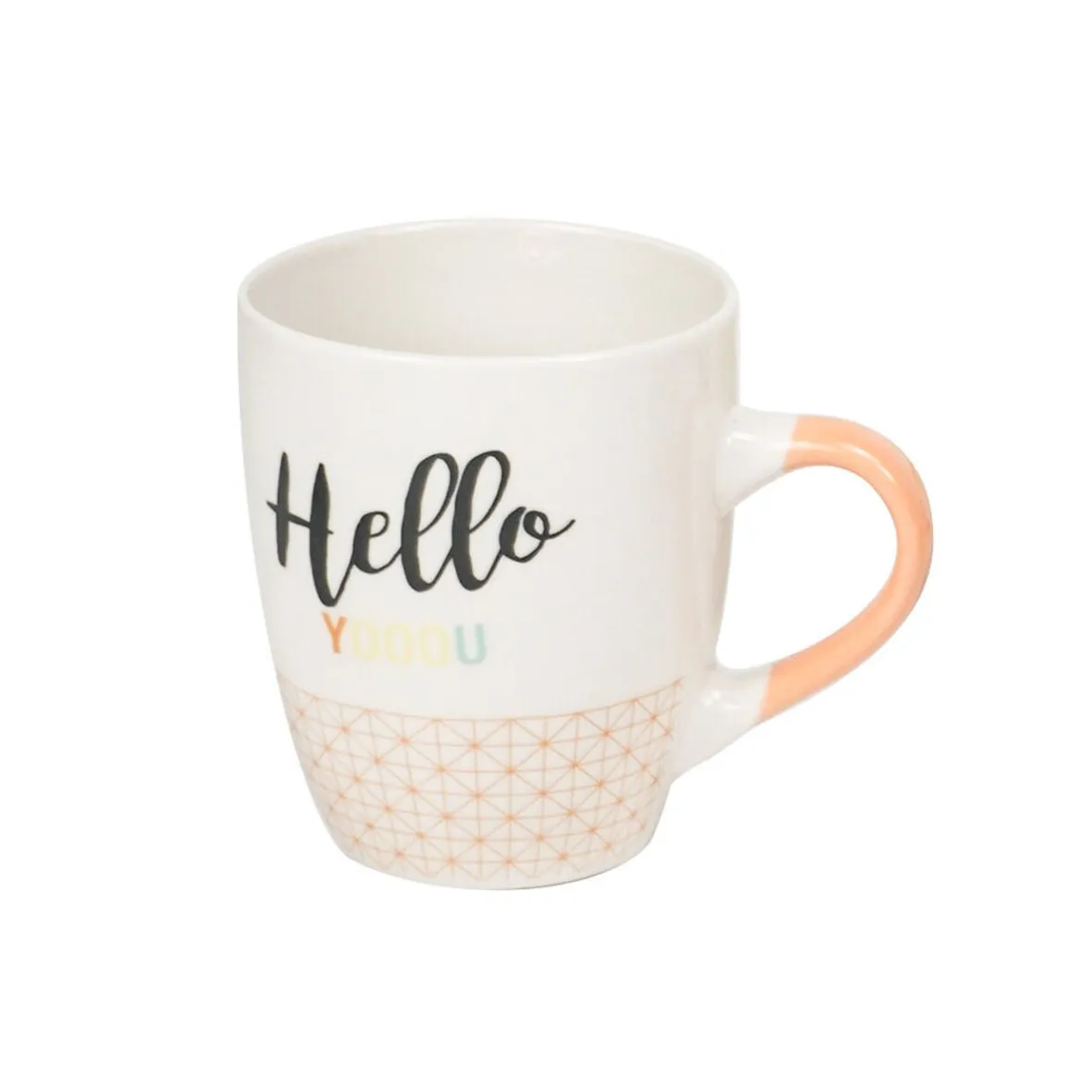 Vaisselle Et Accessoires De Table<Gifi Mug en porcelaine orange avec inscription "Hello You" 33 cl