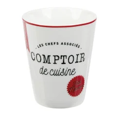 Gifi Mug en porcelaine rouge pois blanc 20 cl x4| Vaisselle Et Accessoires De Table
