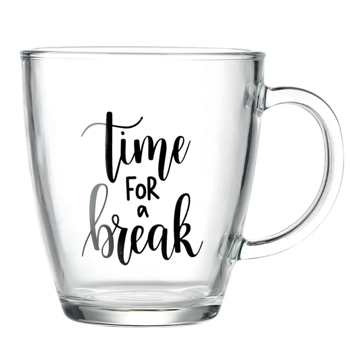 Vaisselle Et Accessoires De Table<Gifi Mug en verre transparent motif wording 300ml H10,5cm