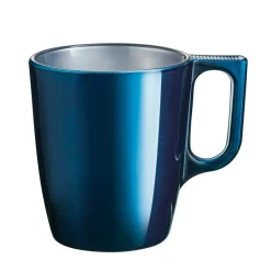 Gifi Mug en verre trempé Luminarc flashy bleu pétrôle 50 cl| Vaisselle Et Accessoires De Table