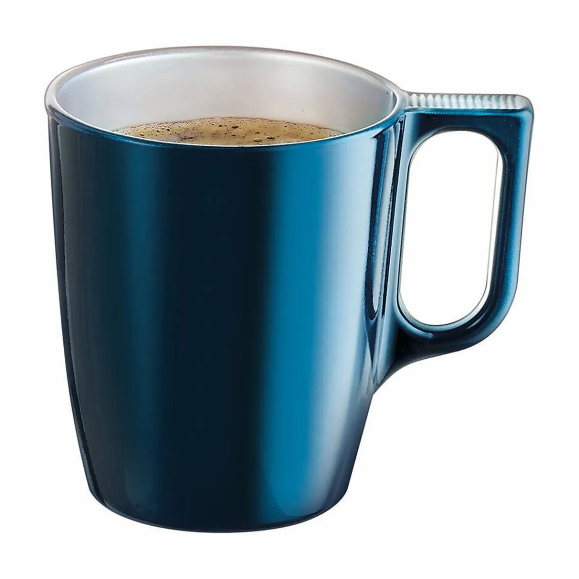 Gifi Mug en verre trempé Luminarc flashy bleu pétrôle 50 cl| Vaisselle Et Accessoires De Table