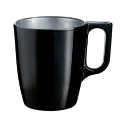 Gifi Mug en verre trempé Luminarc flashy noir 25 cl| Vaisselle Et Accessoires De Table