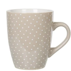 Vaisselle Et Accessoires De Table<Gifi Mug faïence gris motifs pois blancs