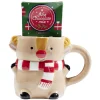 Gifi Mug forme personnage de Noël multicolore| Vaisselle Et Accessoires De Table