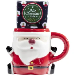 Gifi Mug forme personnage de Noël multicolore| Vaisselle Et Accessoires De Table