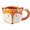 Gifi Mug forme tête de renard roux et blanc| Vaisselle Et Accessoires De Table