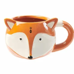 Gifi Mug forme tête de renard roux et blanc| Vaisselle Et Accessoires De Table