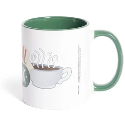 Gifi Mug Friends Central Perk blanc et vert 315ml| Vaisselle Et Accessoires De Table