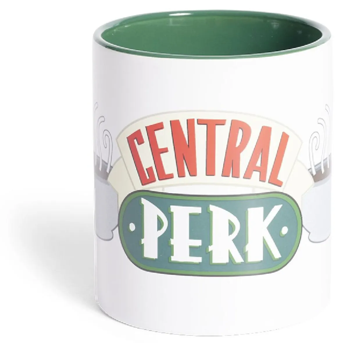 Gifi Mug Friends Central Perk blanc et vert 315ml| Vaisselle Et Accessoires De Table