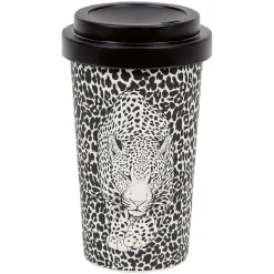 Gifi Mug imprimé avec couvercle uni 400 ml| Vaisselle Et Accessoires De Table