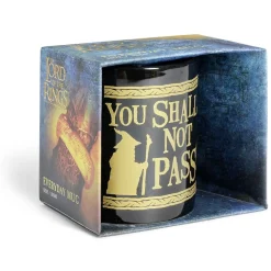 Gifi Mug Le Seigneur des Anneaux Vous ne passerez pas noir et doré 315ml| Vaisselle Et Accessoires De Table