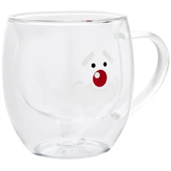 Gifi Mug Noël verre double paroi 30cl - 2 modèles| Vaisselle Et Accessoires De Table