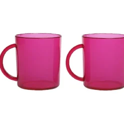 Gifi Mug plastique rose x2| Vaisselle Et Accessoires De Table