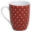 Vaisselle Et Accessoires De Table<Gifi Mug rouge design coeurs blancs