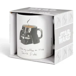 Gifi Mug Star Wars Dark Vador blanc et noir 315ml| Vaisselle Et Accessoires De Table