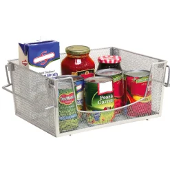 Rangement De Cuisine<Gifi Panier superposable gris argenté