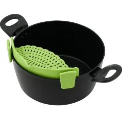 Préparation Culinaire<Gifi Passoire casserole à clips silicone gris