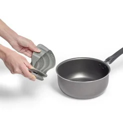 Préparation Culinaire<Gifi Passoire casserole à clips silicone gris