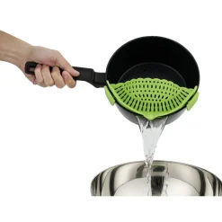 Préparation Culinaire<Gifi Passoire casserole à clips silicone gris