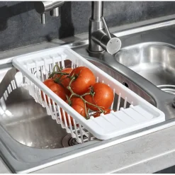 Préparation Culinaire<Gifi Passoire égouttoir pour évier plastique blanc