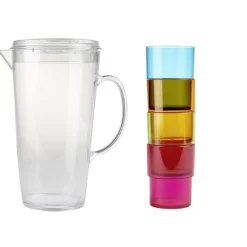 Vaisselle Et Accessoires De Table<Gifi Pichet 1,8 L avec gobelet multicolore x4