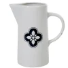 Gifi Pichet blanc avec motif fleur gris Dolce Vita| Vaisselle Et Accessoires De Table
