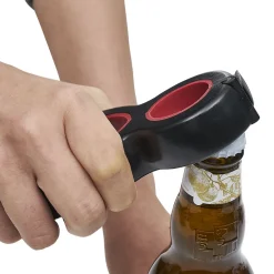 Préparation Culinaire<Gifi Pince multifonction 6en1 ouvre bouteille et bocal noir et rouge