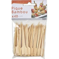 Gifi Pique apéritif en bambou x48| Vaisselle Et Accessoires De Table