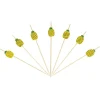 Gifi Pique pour apéritif décor pastéque, ananas, cactus ou flamand rose en bambou x30| Vaisselle Et Accessoires De Table
