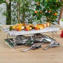 Petit Électroménager<Gifi Plancha pierre à cuire marbre avec plateau métal