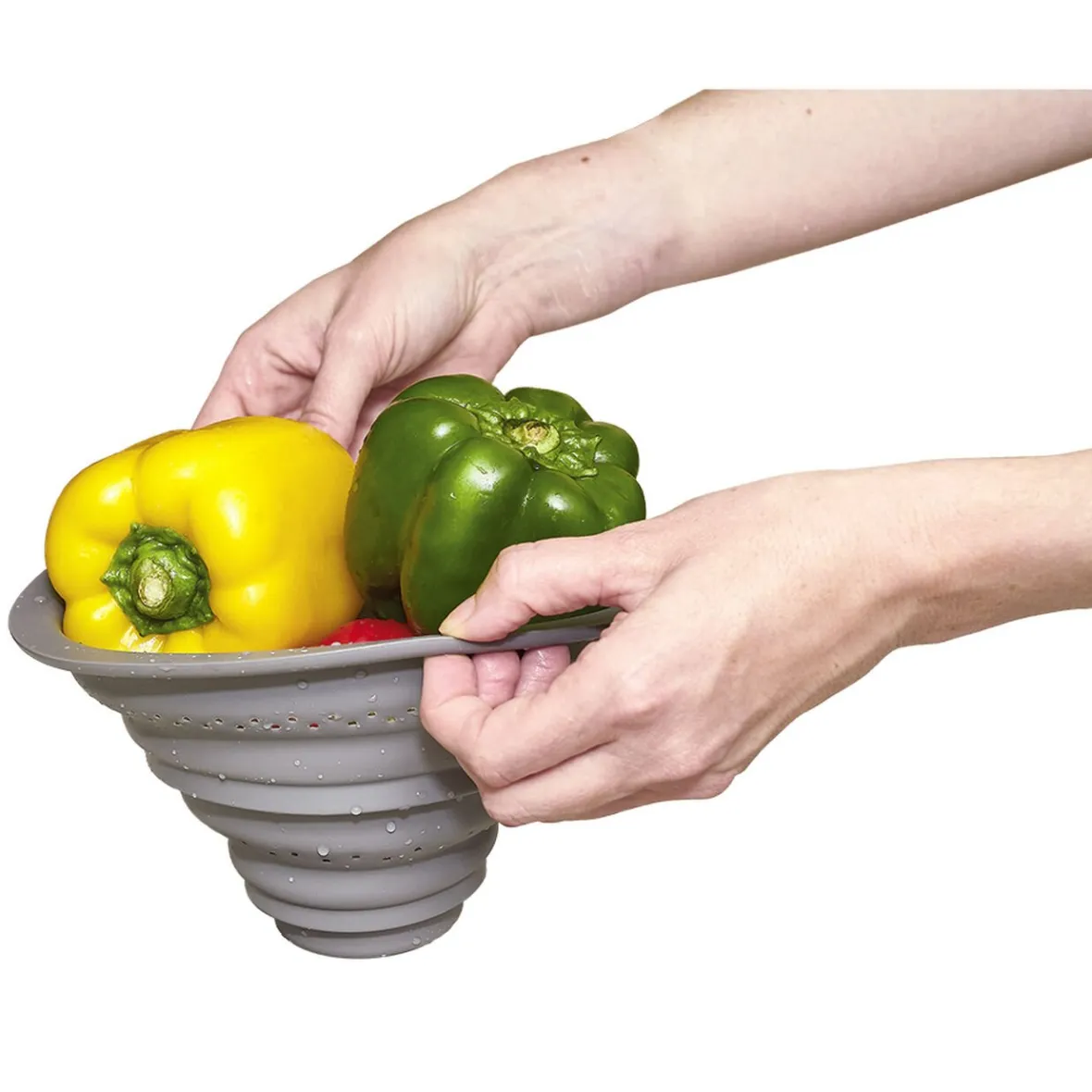Préparation Culinaire<Gifi Planche à découper avec passoire rétractable silicone 56x29,5cm