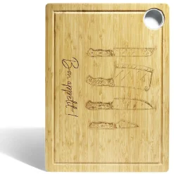 Préparation Culinaire<Gifi Planche à découper bambou avec rigole et récupérateur de jus 38x28x1,5cm