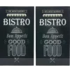 Cuisson<Gifi Planche à découper cache plaque Bistro x2