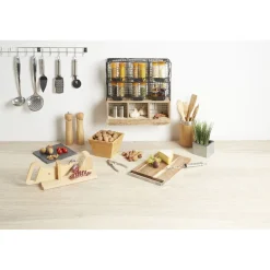 Préparation Culinaire<Gifi Planche à découper en acacia avec poignée inox