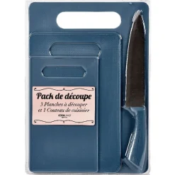 Préparation Culinaire<Gifi Planche à découper X 3 et couteau du chef inox