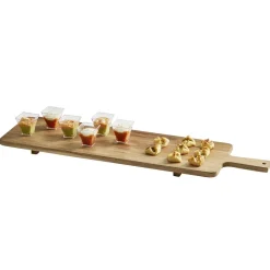 Vaisselle Et Accessoires De Table<Gifi Planche de service XL en bois d'acacia avec pied 20x75cm