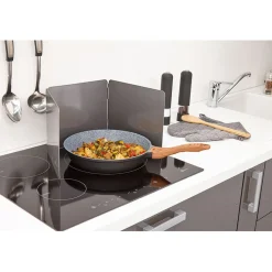Cuisson<Gifi Plaque anti projections 3 volets noir carbone