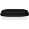 Cuisson<Gifi Plat à four acier émaillé beige 40,5x25 cm