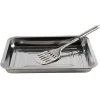Cuisson<Gifi Plat à four avec spatule en inox 4,8L